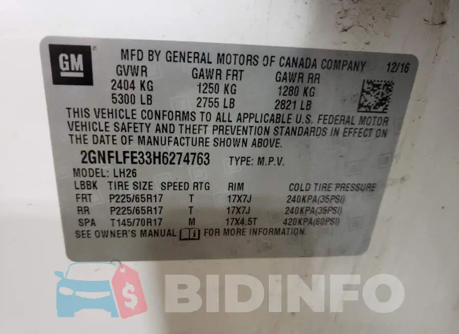 2GNFLFE33H6274763 Photo# 13