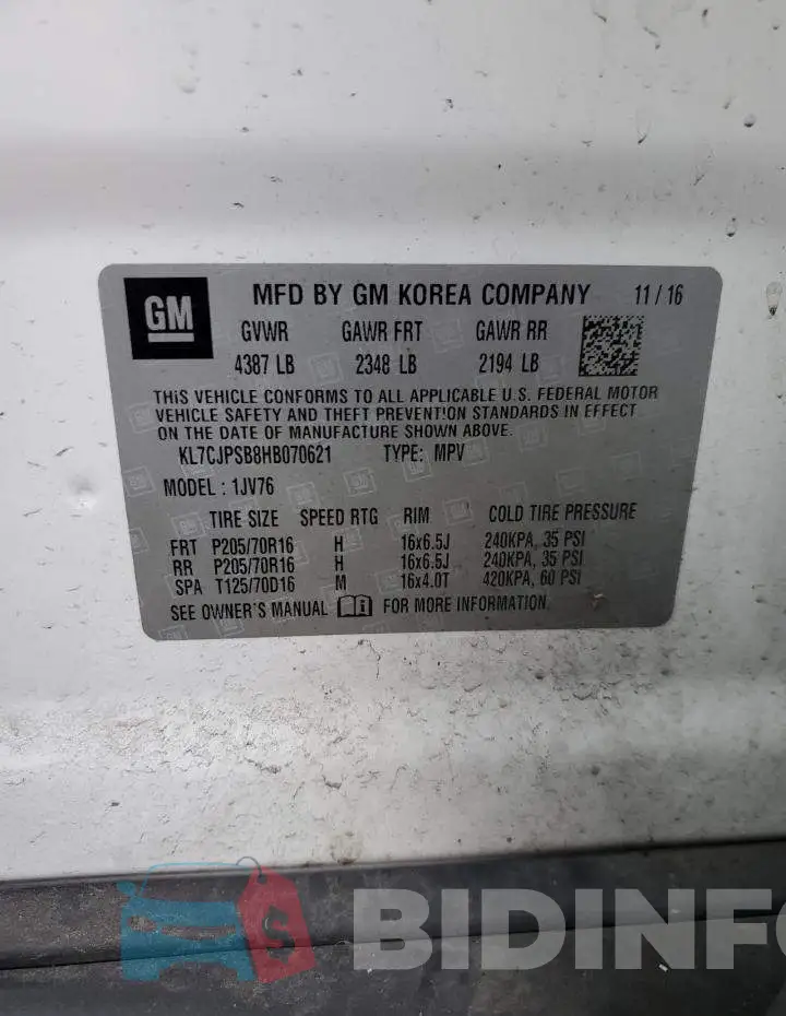 KL7CJPSB8HB070621 Photo# 13