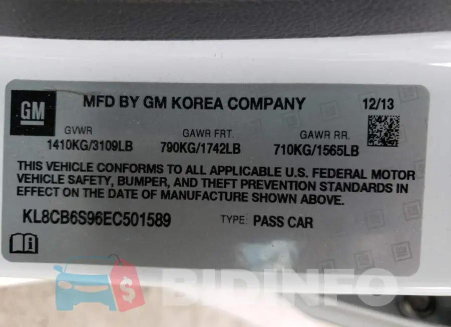 KL8CB6S96EC501589 Photo# 13