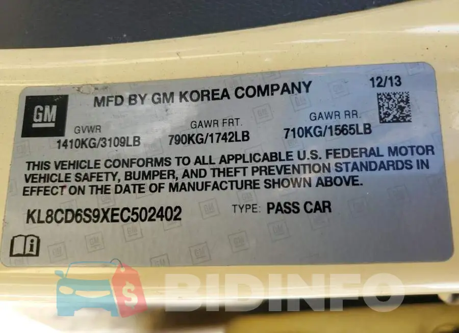 KL8CD6S9XEC502402 Photo# 12