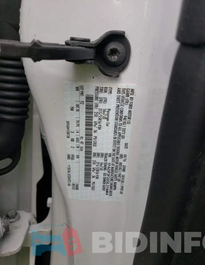 1FADP3F22GL314464 Photo# 12