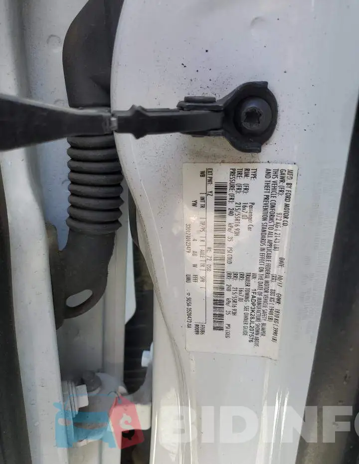 1FADP3K28JL207576 Photo# 12