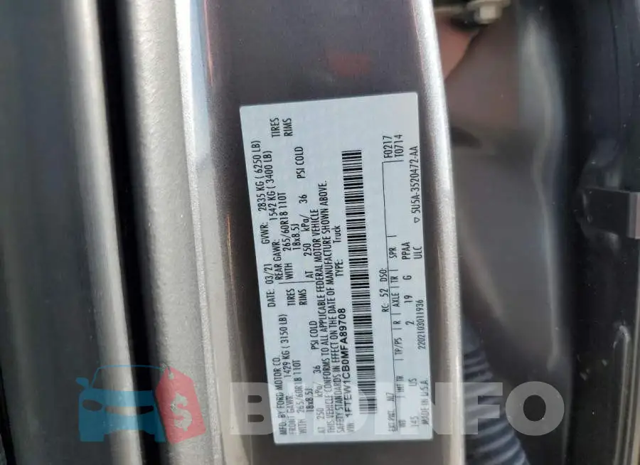 1FTEW1CB0MFA89708 Photo# 12