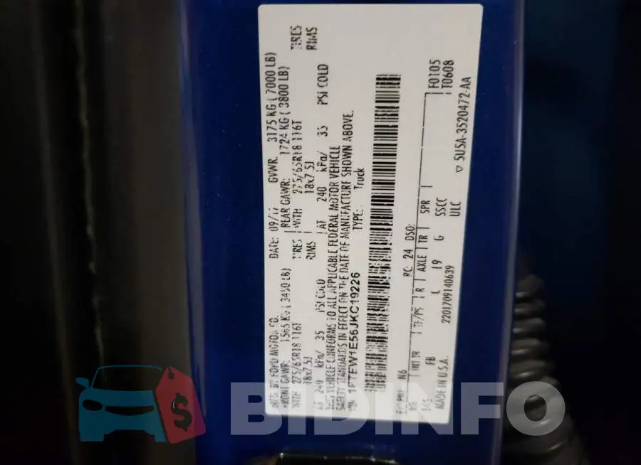 1FTEW1E56JKC19226 Photo# 12
