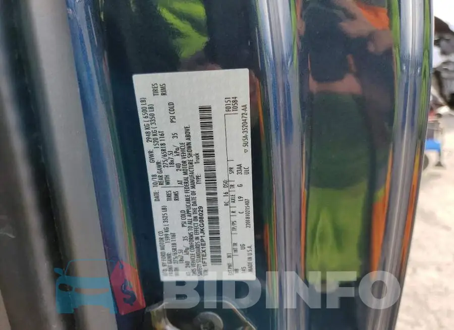 1FTEX1EP1JKG08029 Photo# 12