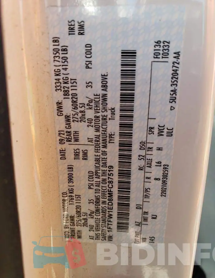 1FTFW1ED8MFC87519 Photo# 12