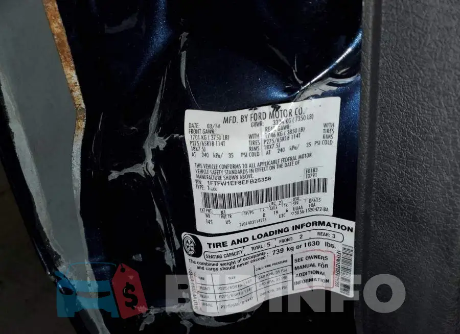1FTFW1EF8EFB25358 Photo# 13