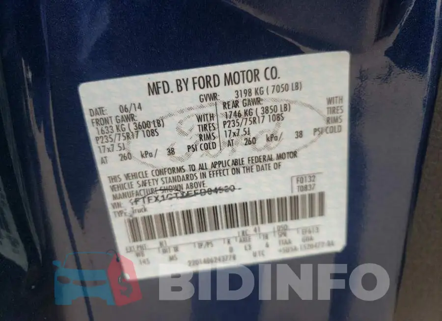 1FTFX1CT7EFC64385 Photo# 12