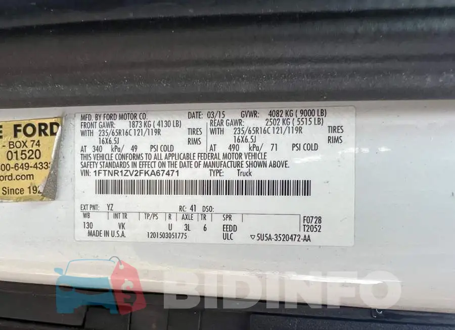 1FTNR1ZV2FKA67471 Photo# 10