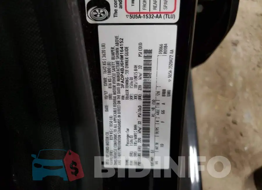3FADP4BJ6HM164152 Photo# 12