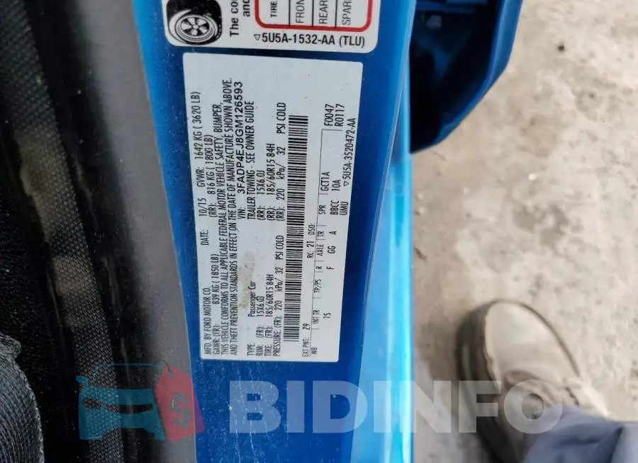 3FADP4EJ8GM126593 Photo# 12