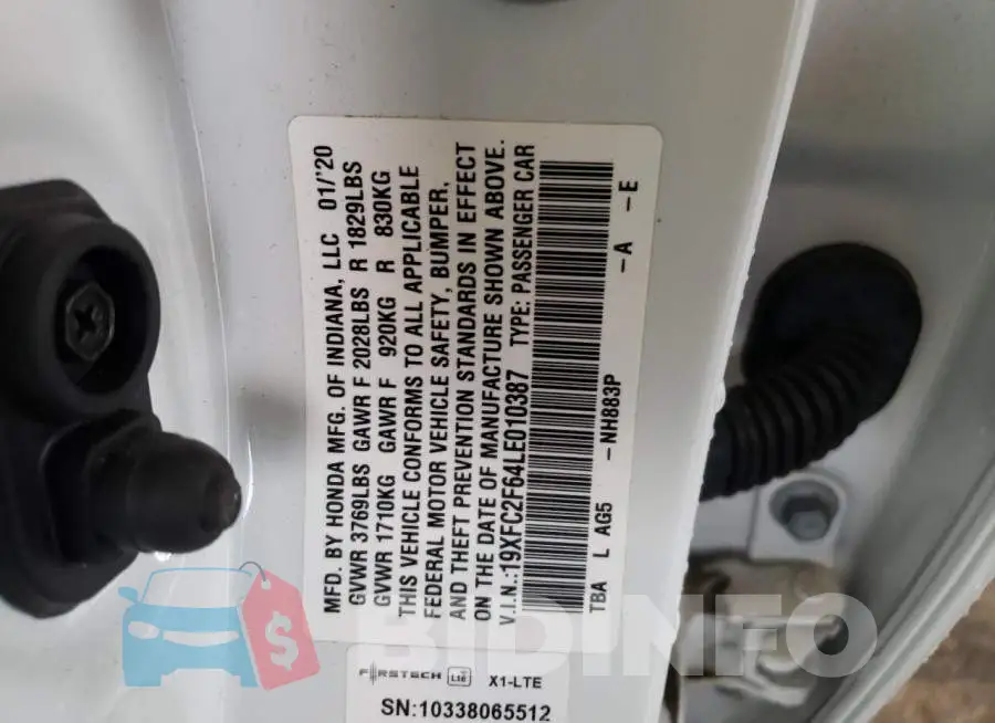 19XFC2F64LE010387 Photo# 12