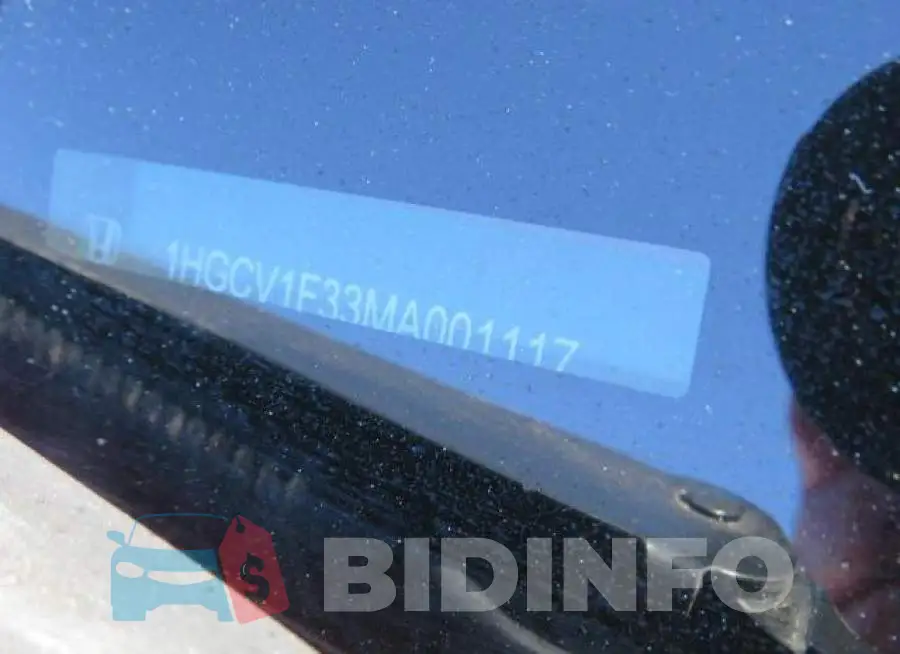 1HGCV1F33MA001117 Photo# 10