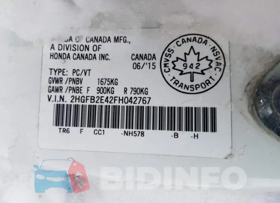 2HGFB2E42FH042767 Photo# 12