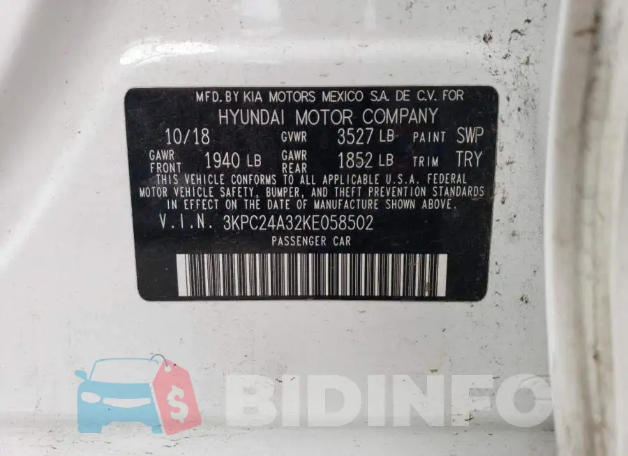3KPC24A32KE058502 Photo# 12