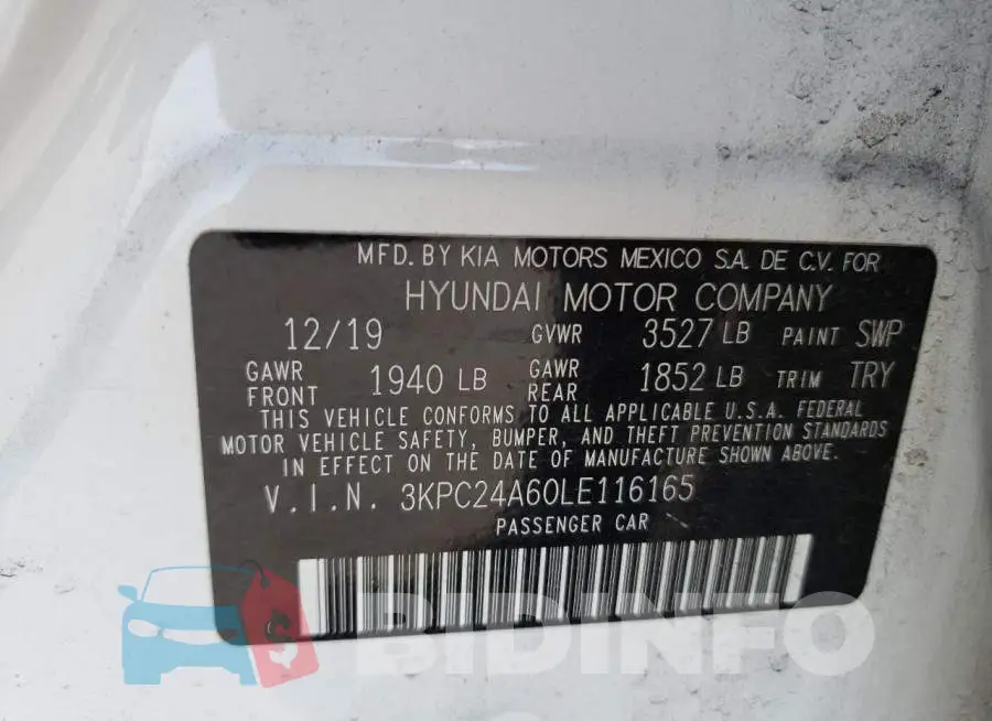 3KPC24A60LE116165 Photo# 13