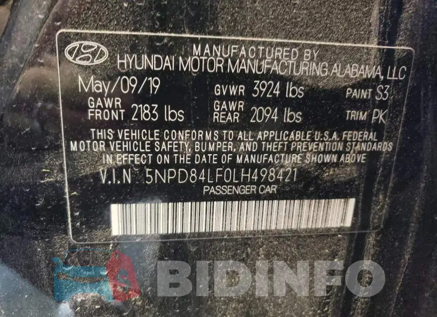 5NPD84LF0LH498421 Photo# 12