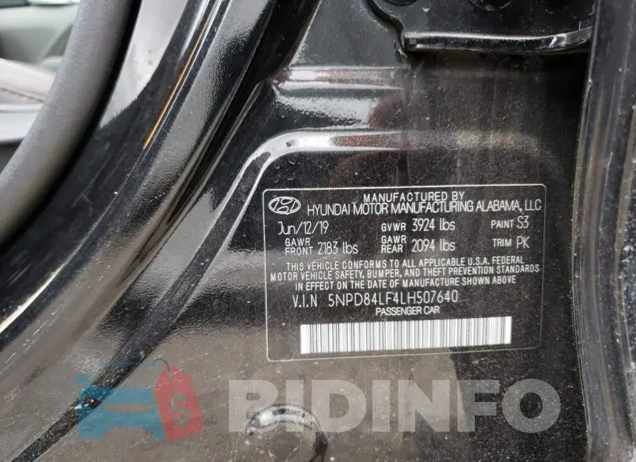 5NPD84LF4LH507640 Photo# 12