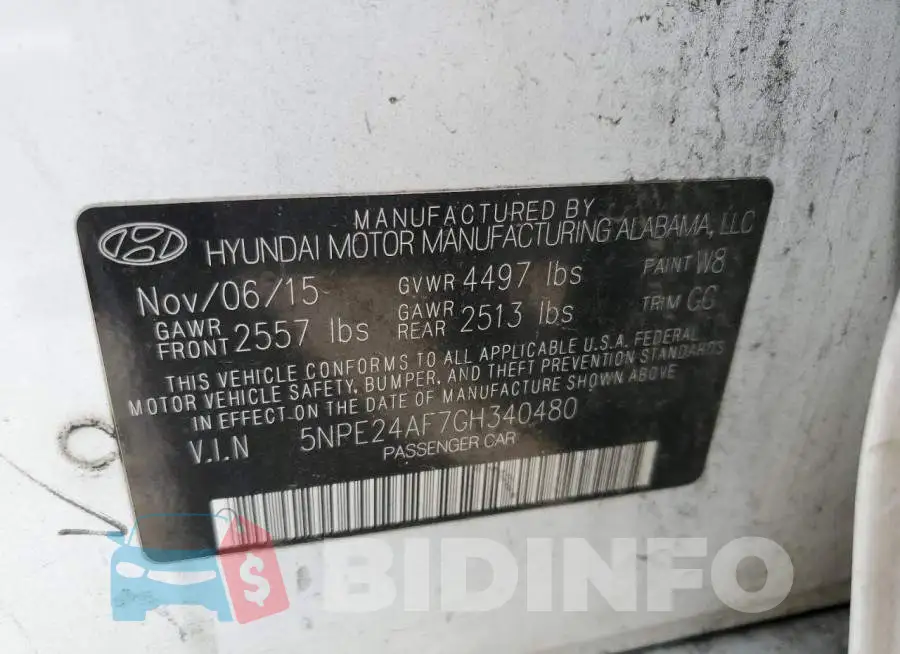 5NPE24AF7GH340480 Photo# 12