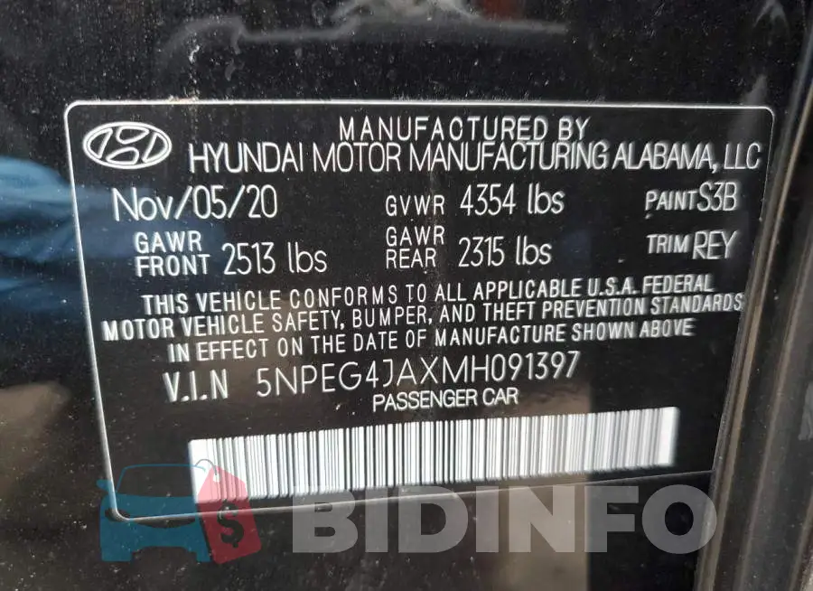 5NPEG4JAXMH091397 Photo# 12