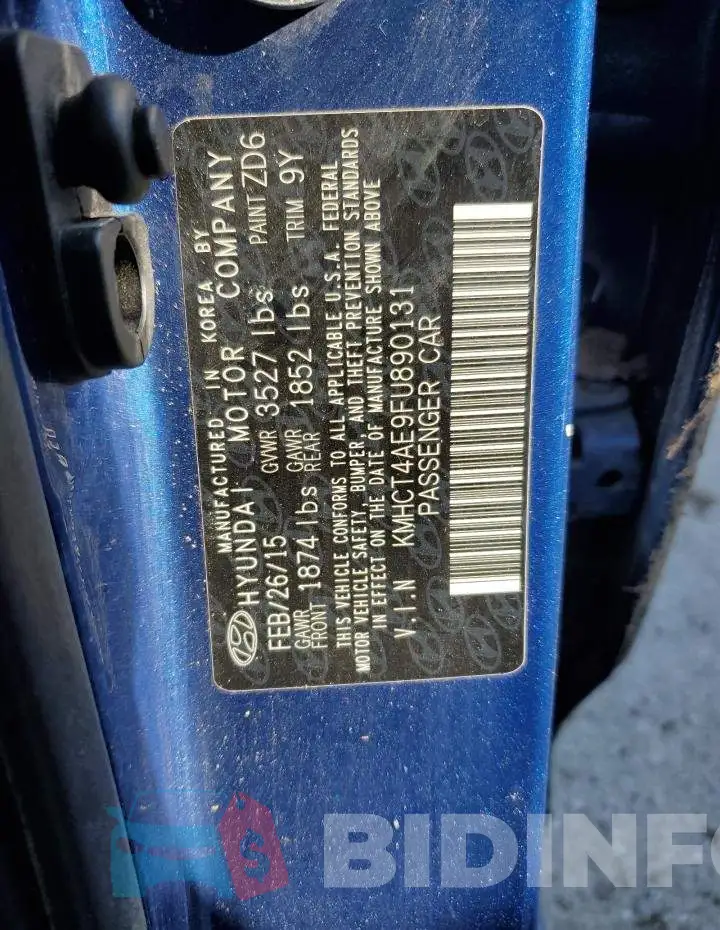 KMHCT4AE9FU890131 Photo# 12