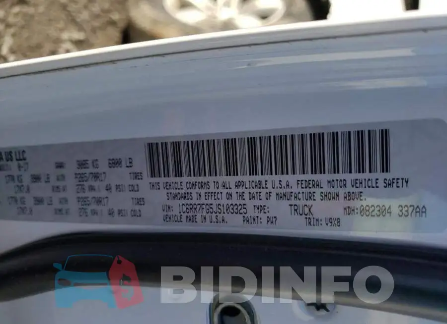 1C6RR7FG5JS103325 Photo# 10