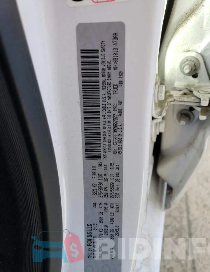 1C6SRFFT0KN657977 Photo# 12