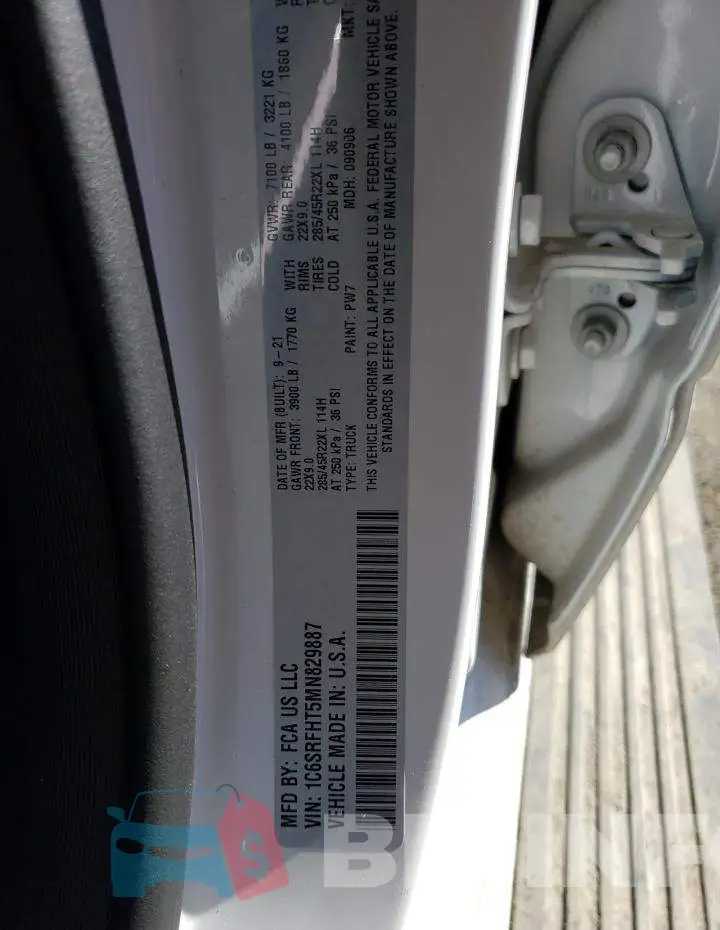 1C6SRFHT5MN829887 Photo# 12