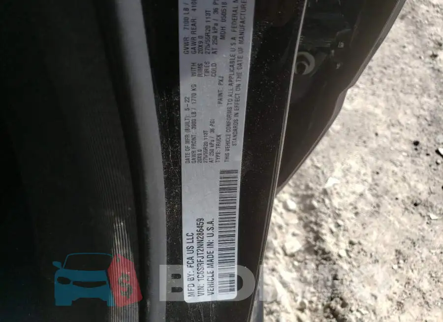 1C6SRFJT2NN286459 Photo# 12