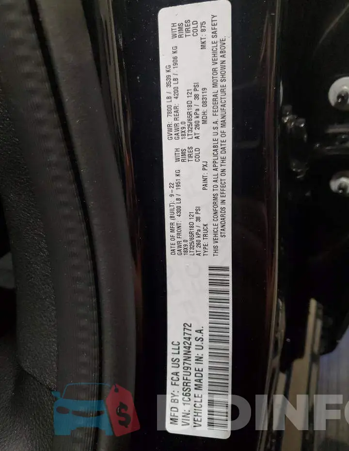 1C6SRFU97NN424772 Photo# 12