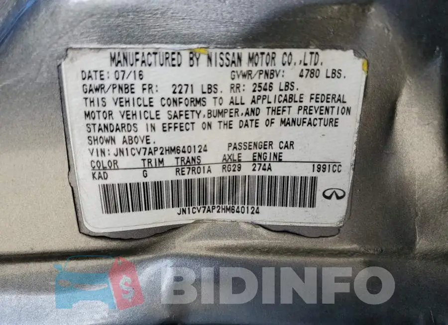 JN1CV7AP2HM640124 Photo# 12