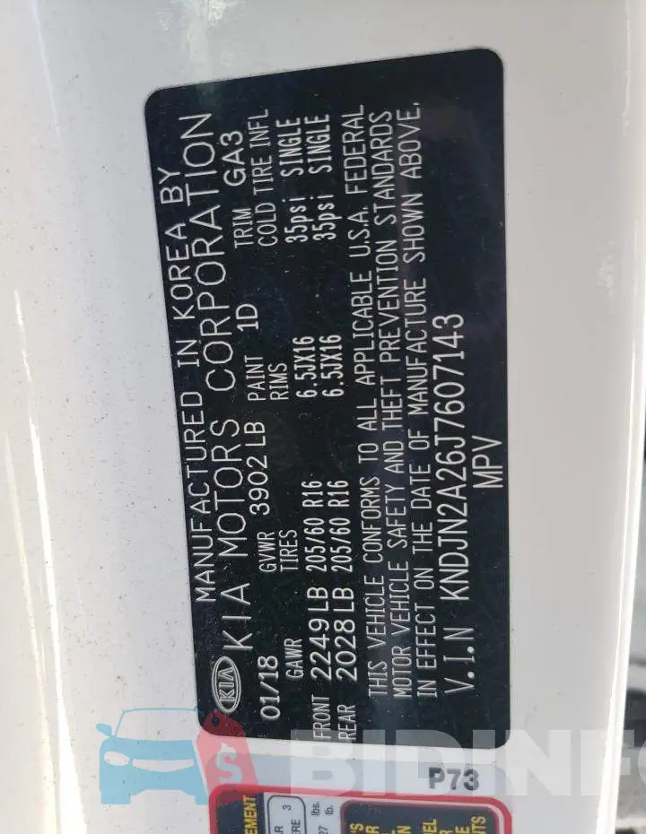 KNDJN2A26J7607143 Photo# 12