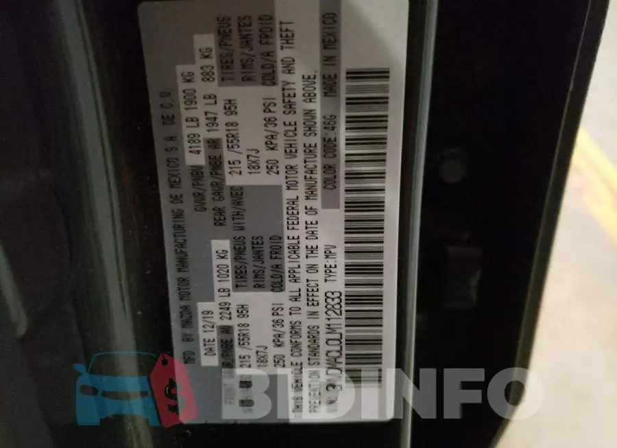 3MVDMACL0LM112833 Photo# 12