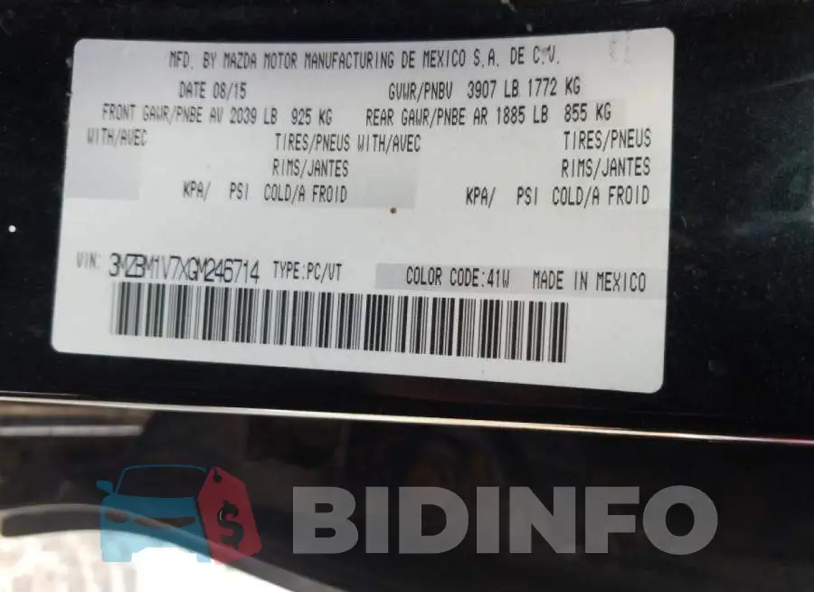 3MZBM1V7XGM246714 Photo# 12