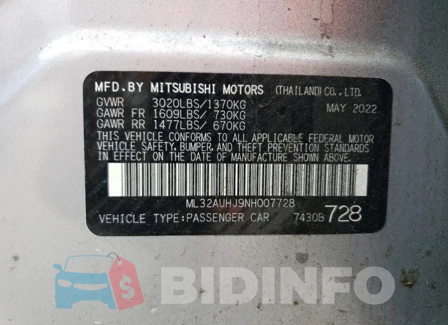 ML32AUHJ9NH007728 Photo# 12