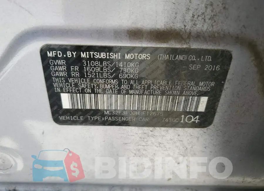 ML32F3FJ0HHF12675 Photo# 12