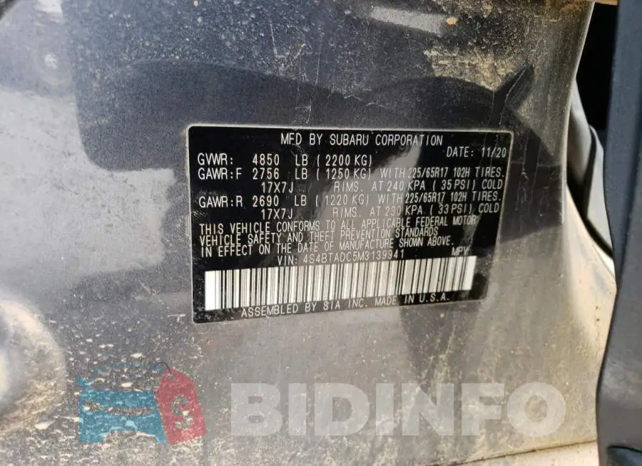 4S4BTADC5M3139941 Photo# 13