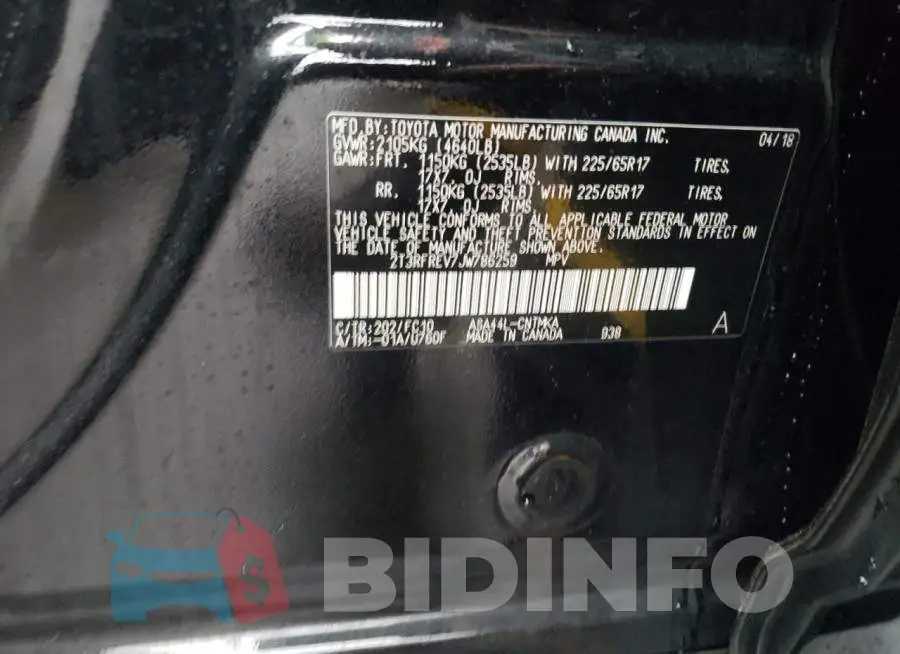 2T3RFREV7JW786259 Photo# 13