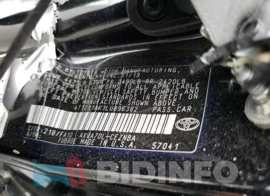 4T1C11AK1LU896382 Photo# 12