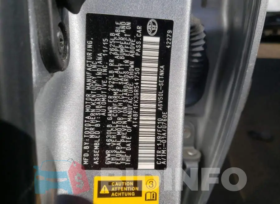 4T4BF1FK3GR541750 Photo# 12