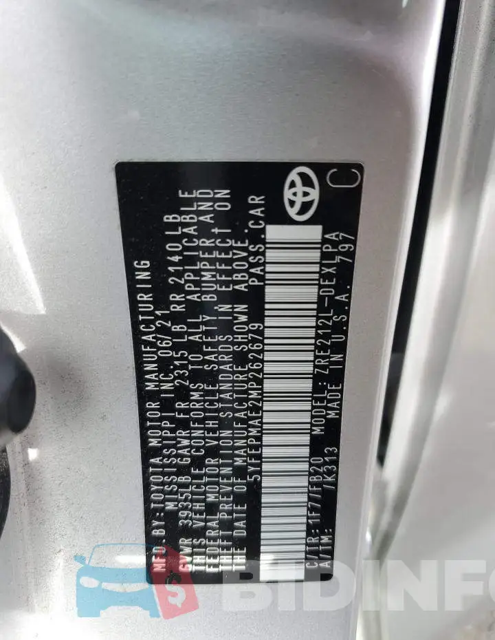 5YFEPMAE2MP262679 Photo# 12