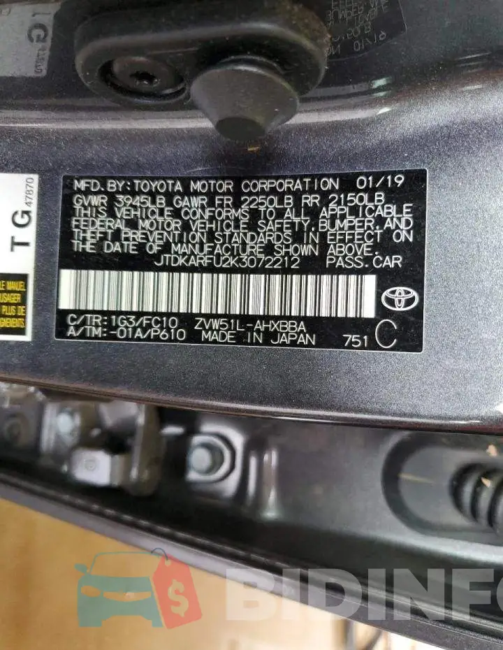 JTDKARFU2K3072212 Photo# 13