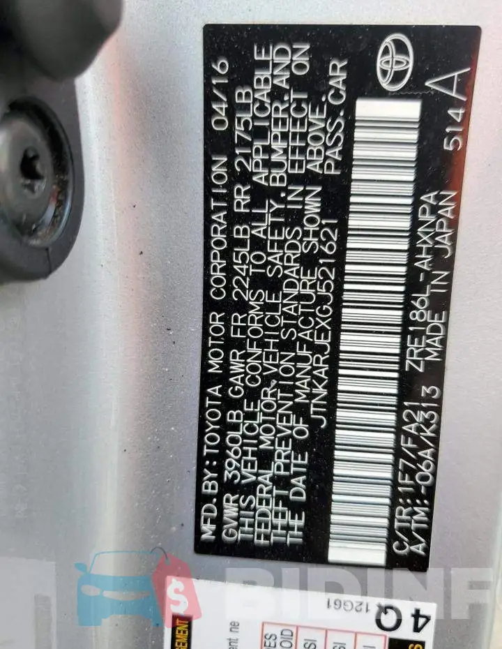 JTNKARJEXGJ521621 Photo# 13