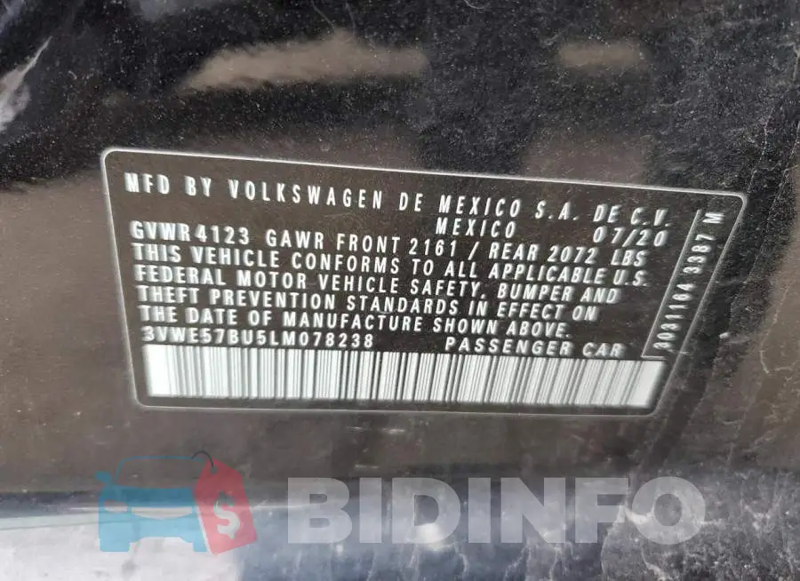 3VWE57BU5LM078238 Photo# 13
