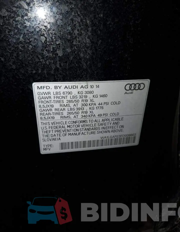 WA1LGAFE3FD008803 Photo# 14