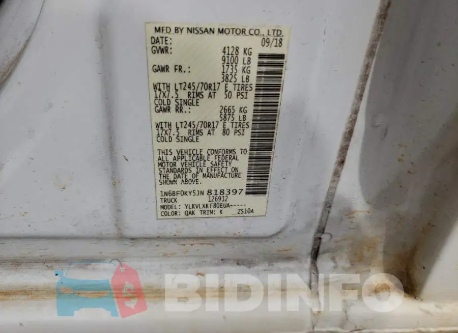 1N6BF0KY5JN818397 Photo# 13