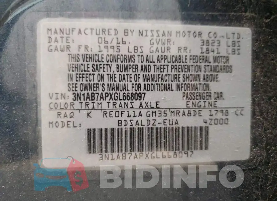 3N1AB7APXGL668097 Photo# 12