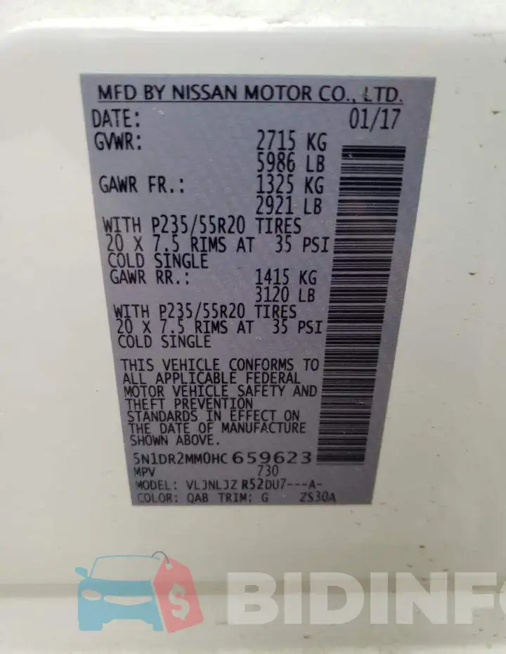 5N1DR2MM0HC659623 Photo# 13