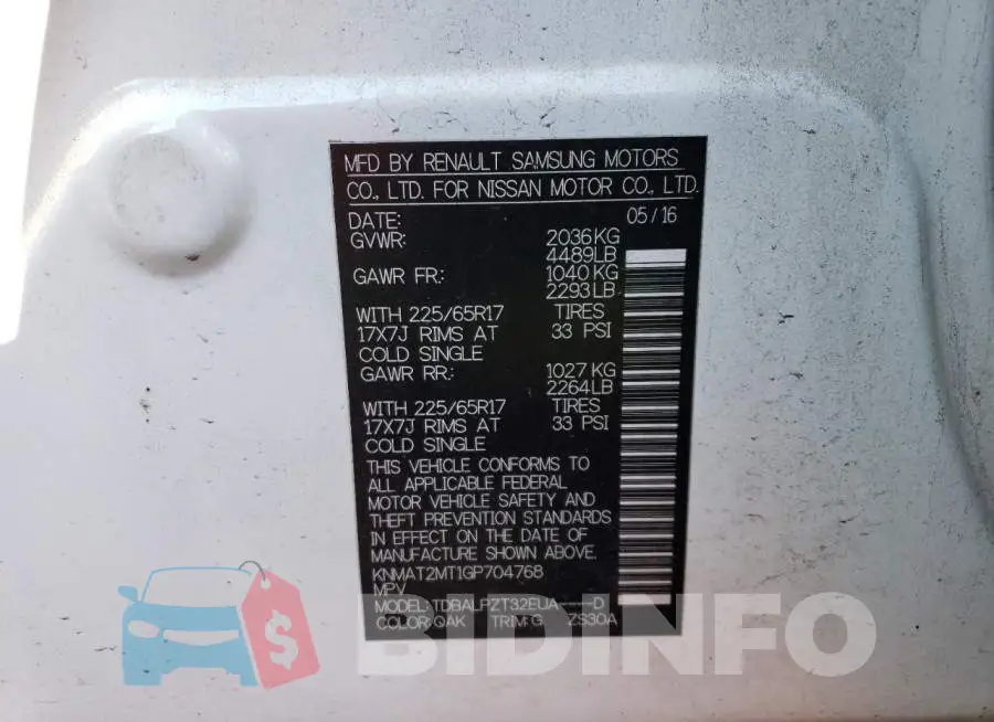 KNMAT2MT1GP704768 Photo# 13