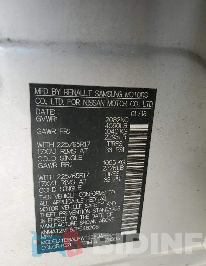 KNMAT2MT6JP546208 Photo# 14